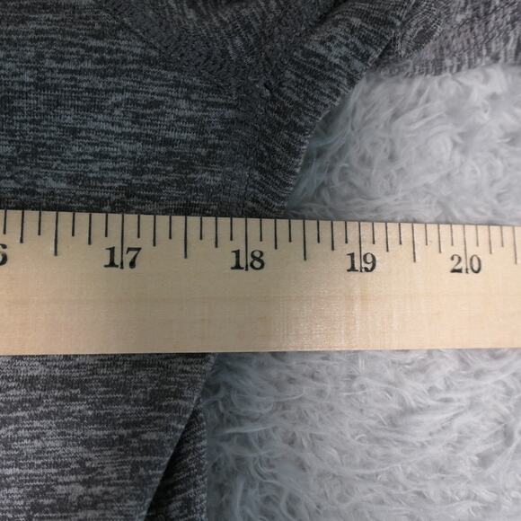 Nike Performance Shirt Womens Medium Heathered Gray Thumbholes 1/4 Zip Active - Picture 7 of 12